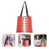 Storage Bags Super Eco-friendly Tote Bag Rugby Theme Printing Printed Handbag Purse For Women Polyester Goody Shopping