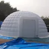 10md (33 ft) Populär Oxford -tyg vit uppblåsbar igloo Dome tält med fläkt för serviceutrustning