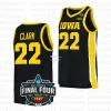 CUSTOM Кейтлин Кларк Джерси 2023 Женские баскетбольные майки Final Four 4 Iowa Hawkeyes NCAA College Джо Туссен Райан Кринер Джек Нунге Тони