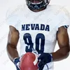 Футбольный трикотаж Nevada Wolf Pack на заказ, NCAA College Carson Strong Toa Taua Elijah Cooks Romeo Doubs, мужские, женские, молодежные