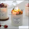 Bougies d'encens décoration préservée bougies parfumées aux fleurs fumée avec base et boîte cadeaux exquis livraison directe maison industrie domestique Dhhaj 240302