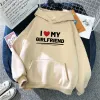 Bluzy kocham moją dziewczynę bluzy kobiety zimowe pot y2k kawaii gotyckie ubrania z kapturem koszula kobieta harajuku pullover