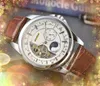 Wysokiej jakości mężczyźni data data duży pokrętło zegarek automatyczny ruch świetny zegar Luminous Sapphire Waterproof Waterproof Sports Self-Wind Fashion Wrists Montre de Luxe Prezenty