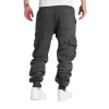 Broek Heren Casual losse cargobroek Joggers Workout Effen Ademend Meerdere zakken Elastische joggingbroek Sportbroek Broekkleding