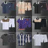 Summer Men's New Designer Fashion Running Shorts and T-shirt Set