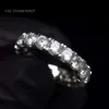 Vendite dirette in fabbrica Ice Out Vvs1 Gra Anelli Moissanite certificati S Sier / 9K / 14K / Anello hip hop in oro per uomo donna