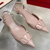 Designer Mulheres Sandálias de Salto Alto Dedos Apontados Salto Fino 4cm 6cm 8cm 10cm Clássicos Marca Fivela de Metal Nude Preto Couro Genuíno Sapatos de Salto Verão Tamanho 34-44