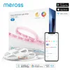 Kontrola Meross Wifi Smart Light Strip RGBWW LED Pasek LED Elastyczna taśma US/UE/UK Wsparcie Alexa Google Assistant SmartThings 5M