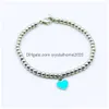 Any Selling Steel Heart Bracelet Fashion Womens Beads Stainless Love Hand Jewelry Drop Delivery Dhlbk