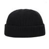 Berets outono inverno tricô chapéus para mulheres casais melão pele quente chapelaria proteção de orelha senhoras bonés de lã