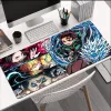 Tapis de souris japonais Anime Demon Slayer HD, impression XXL, accessoire de Gamer, grand ordinateur, bord de verrouillage, tapis de clavier, cadeau