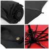 Parapluie résistant à double couche pliant pour le vent Men de pluie entièrement automatique Femmes 10 côtes fortes Business Business Voyage masculin grand parasol W0196