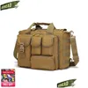 Sac à dos pour ordinateur portable en plein air hommes sac de messager tactique Sling Shoder étanche Portable armée ou militaire tactique porte-documents Drop Del Otc73