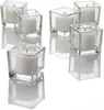 Candle Holders Square Wotor Clear Of 36