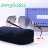 Mesdames Dames Designer Bolle Lunettes de soleil Luxury Master Sun Glass Sunglasses Sun Glasses UV400 Protection Polaris Gold Fild Glass Glass Lens Men Femme With Box 46471 G11