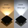 Lampade da parete Ricarica USB Luce notturna a LED Sensore di movimento Aspirazione magnetica Lampada a sospensione Comodo corridoio senza fili sul comodino