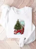 Women's Hoodies Gift Trend Cute Sweet Pullovers Lady Fashion Holiday Clothing Christmas Women Year Print Female Woman Graphic Sweatshirts