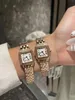 Petites montres avec boîte avec diamants montre de créateur pour femme montre 22 mm de haute qualité Mouvement à quartz importé avec boîtier en acier de précision et cadran plaqué argent