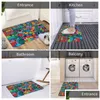 Carpets Oil Painting Art Doormat Bathroom Welcome Soft Kitchen Door Floor Mat Abstract Colorf Decoration Rug Area Rugs Drop Delivery Dh6Fv