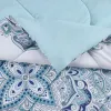 Sets pilares Medallion Cama de 10 peças em um conjunto de roupas de cama de edredom com folhas