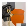 AnyDesigner Luxury Fashion Halsband Choker Chain 925 Sier Plated 18k Gold Rostfritt stål Bokstavshalsband för kvinnor smycken Drop Del Dhk2z