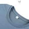 Spring Men Cotton Long Sleeve TShirt Pure Color Casual Tee Shirts Tunics Mens Clothing200300g 240228