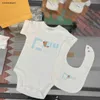 Nieuwe pasgeboren jumpsuits designer peuterkleding Maat 59-90 baby Kruippak baby Katoenen bodysuit en sjaal 24Feb20