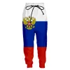 Брюки PLstar Cosmos Повседневные брюки с 3D-принтом Россия Флаг страны Художественные брюки Мужские/женские брюки для бега Оптовики Прямая поставка Style1