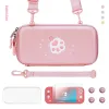 Fall Cute Pink Carry Handbag Storage Shell Case för Nintendo Switch Lite Console för Nintendos Switch Lite Game Accessories Dropship
