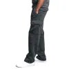 Spodnie męskie dresowe presie solidne miękkie jogging Spodnie Modna Mężczyzna bieganie luźne spodnie ładunkowe Białe czarne spodnie