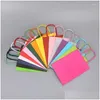 Cadeau cadeau 10pcs kraft papier bonbons sac coloré sacs à main mariage colorf shop drop livraison dheuy