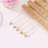 Anhänger Halsketten Mode Winziges Herz Zierliche Initiale Halskette Gold Silber Farbe Buchstabe Name Choker Halsketten Für Frauen Anhänger Schmuck Geschenk 240302