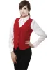 Gilets Pas Cher 3XL 4XL Rouge Noir Gilet Femme Vêtements de Travail Mince Veste Courte Femme 2022 Nouveau Printemps Gilet Bureau Dame Veste Sans Manches