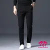 Pants Man Casual Otwarte Pencil Pants Smart Casual Hidden Zipper High Rise Korean Style Fashion Streetwear Bezprodukty