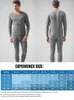 Men's Thermal Underwear Men Long Johns Sets V-Neck Breathable Thin Warm Suit Soft Modal Male Winter