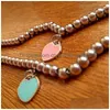Heart Beaded Bracelet Women Couple Stainless Steel Strands Chain Gifts For Girlfriend Accessories Wholesale Drop Delivery Dh8Ro