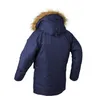 Hommes vers le bas hiver bouffant hommes Long manteau fourrure capuche coton veste avec épaissi Bomber Parka manteaux pour hommes femmes