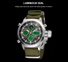 Часы Ohsen, брендовые модные военные мужские цифровые кварцевые наручные часы с кожаным ремешком, 30 м, водонепроницаемые спортивные часы для улицы, ручные мужские часы