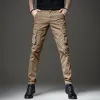 Pantaloni autunno militare tattico nero pantaloni cargo uomo casual cotone dritto slim stretch pantaloni