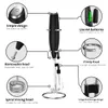 Keuken Krachtige Melkopschuimer Handheld Schuimmaker voor Lattes - Whisk Drink Mixer voor Koffie, Mini Foamer voor Cappuccino, Frappe, Matcha, Hot Chocolate Coffee Creamer