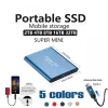 Pudełka 100% oryginalne czarne SSD 1TB 2TB Typec USB 3.1 Przenośny SSD SATA 4TB 8TB DISCO DURO EXTORO PEN DRIME 16TB Dysk twardy flash USB