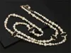 Herbst und Winter Pullover Kette C Designer Halskette für Dame Perlenketten Marke Gold Kristall Luxus Schmuck Cclies Frauen Lange Kette 722