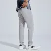 Broek Merk Zomerbroek Heren Skinny Stretch Koreaanse Casual Broek Slim Fit Chino Elastische taille Jogger Jurkbroek Mannelijke dunne 2838