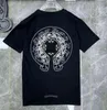 Chromes tshirt designer skjorta mens t-shirt kromar hjärtan tröjor hjärta hoodie ch casual hästsko sanskrit korstryck män kvinna hip hop krom tshirt 2208