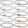 Bracelets de créateurs pour femmes Noël Nouveaux bijoux de vacances Mode Cadeau de luxe DIY Fit Pandoras Thrones Or Bracelet de haute qualité serti de boîte d'origine {catégorie}