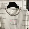 女の子の素敵なTシャツピンククリスタルティークラシックレタープリントシャツ綿クイックドライティーラグジュアリーソフトキャミストップス