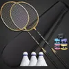Set professionale di racchette da badminton per adulti, attrezzatura leggera, assorbente del sudore 240223
