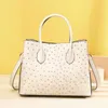 Evening Bags 2024 Fashion Ostrich Pattern Women Handbag European Designer Silica Gel Shoulder Female Girl Crossbody Bag