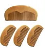 Peigne en bois Peigne à barbe Peigne de poche 11,5 * 5,5 * 1 cm Brosses à cheveux