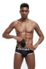 JOCKMAIL Märke Mens Underwear Briefs Sexig Pad Front + Back Magic Buttocks Dubbel borttagbar push -up cup JM346
